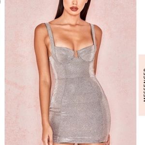 House of CB Luisa Sparkly Bustier Mini Dress